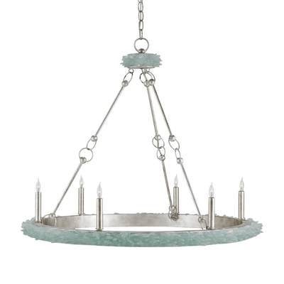 Sea Glass Round Chandelier - Our Boat House
