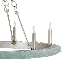Sea Glass Round Chandelier - Our Boat House