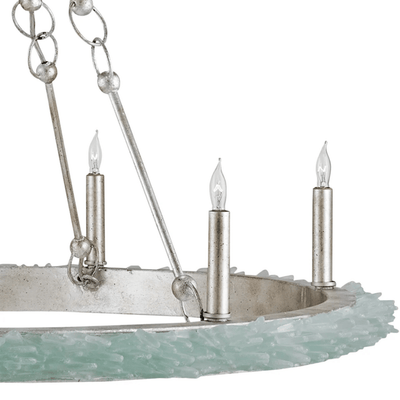Sea Glass Round Chandelier - Our Boat House