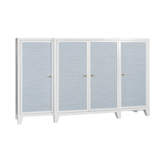 Seabreeze Grasscloth Narrow Sideboard - Our Boat House