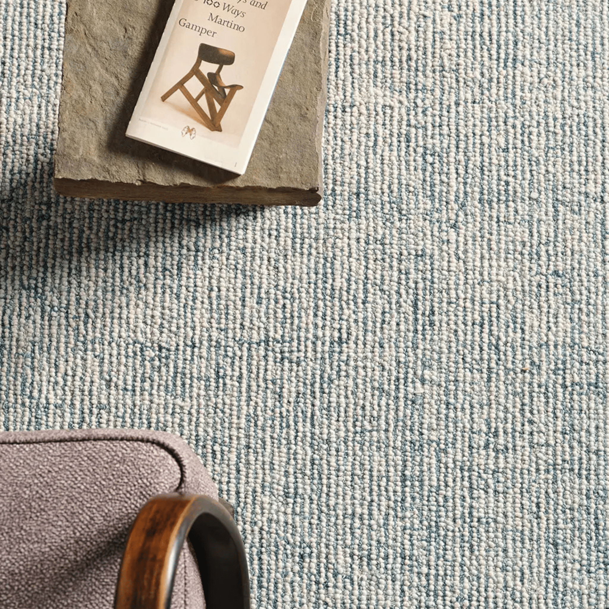 Seabrook Texture Rug - Blue - Our Boat House