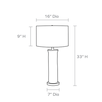 Seaside Blue Lamp - Our Boat House