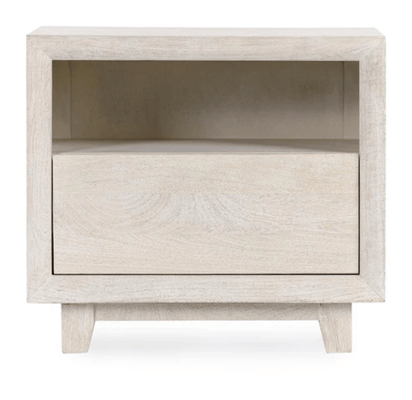 Seaside Whitewash Bedside Chest - 1 Drawer - Our Boat House