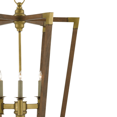 Sebastian Chestnut Lantern Chandelier - Two Sizes - Our Boat House