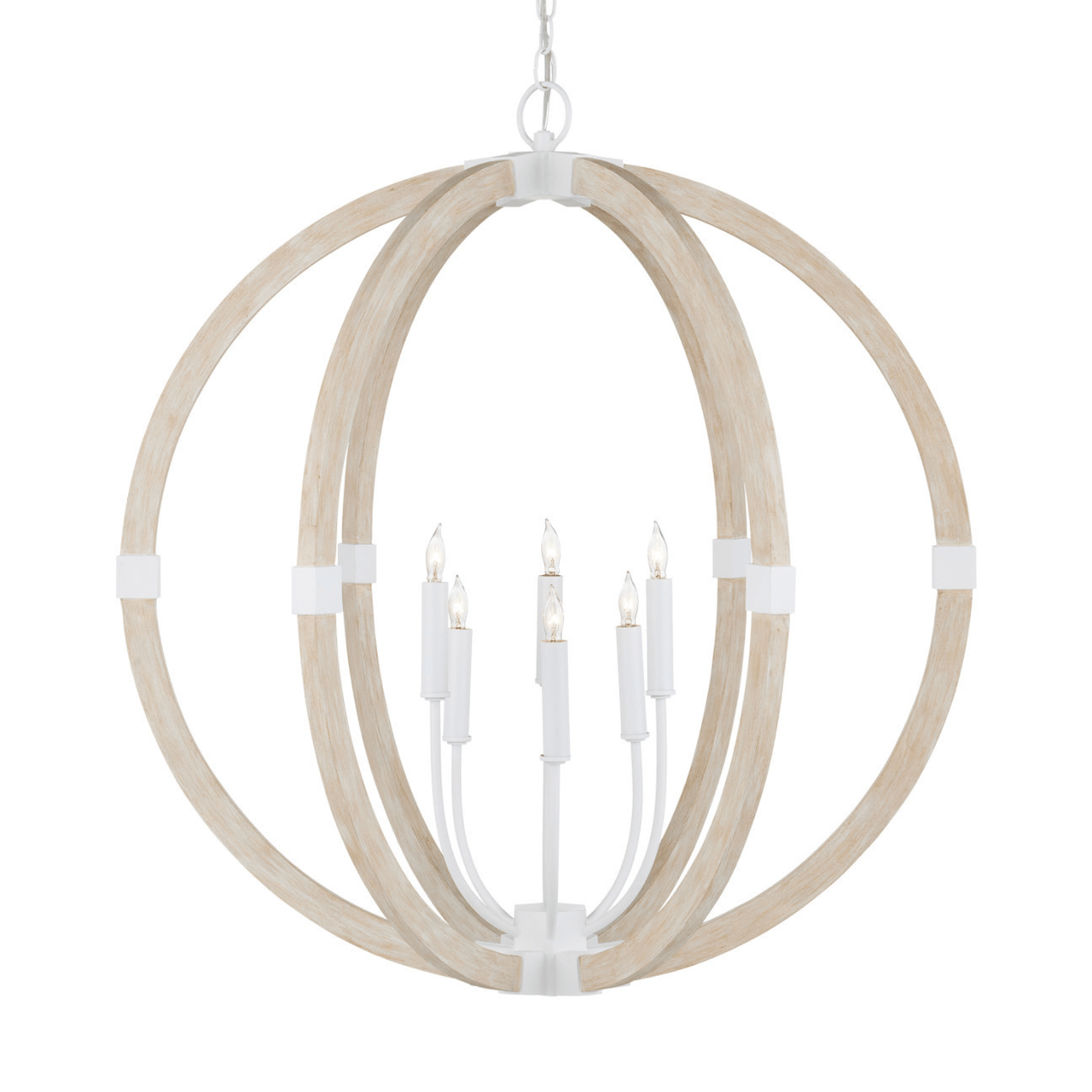 Sebastian Sandstone Orb Chandelier - Our Boat House