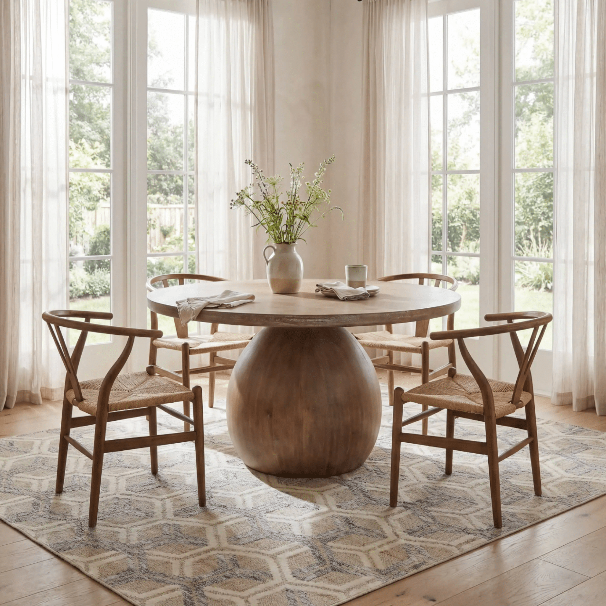 Senava Modern Geometric Washable Rug - coastal inspired home furnishing lifestyle