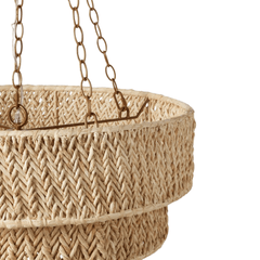 Serafina Raffia Chandelier - Our Boat House