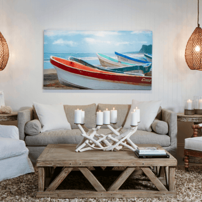 Seven Boats Giclee - Our Boat House