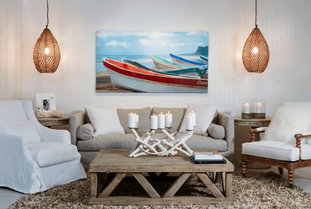 Seven Boats Giclee - Our Boat House