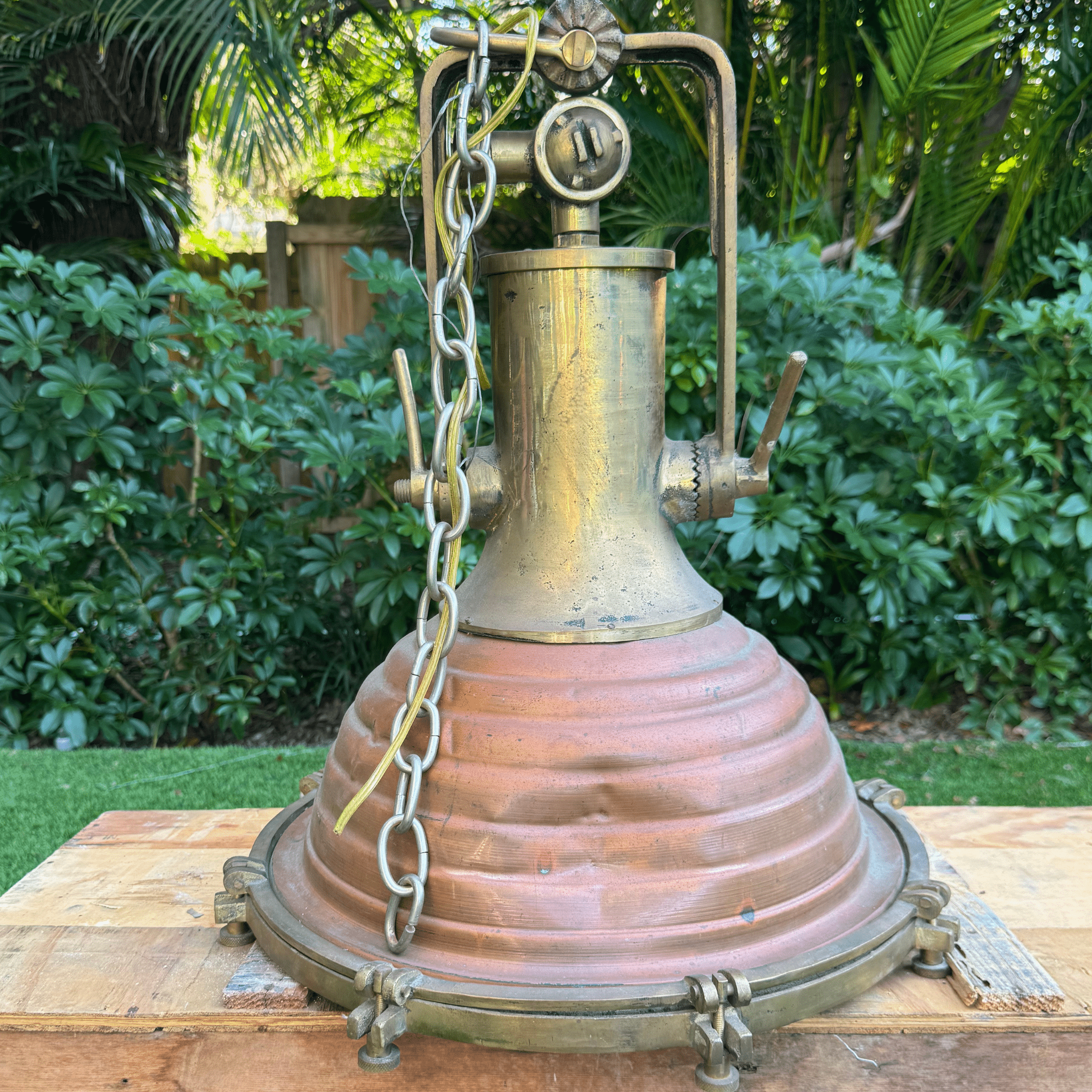 Ship's Cargo Weathered - 'Fox Light' Ribbed Copper(A) BF Sale - 1 left - Our Boat House