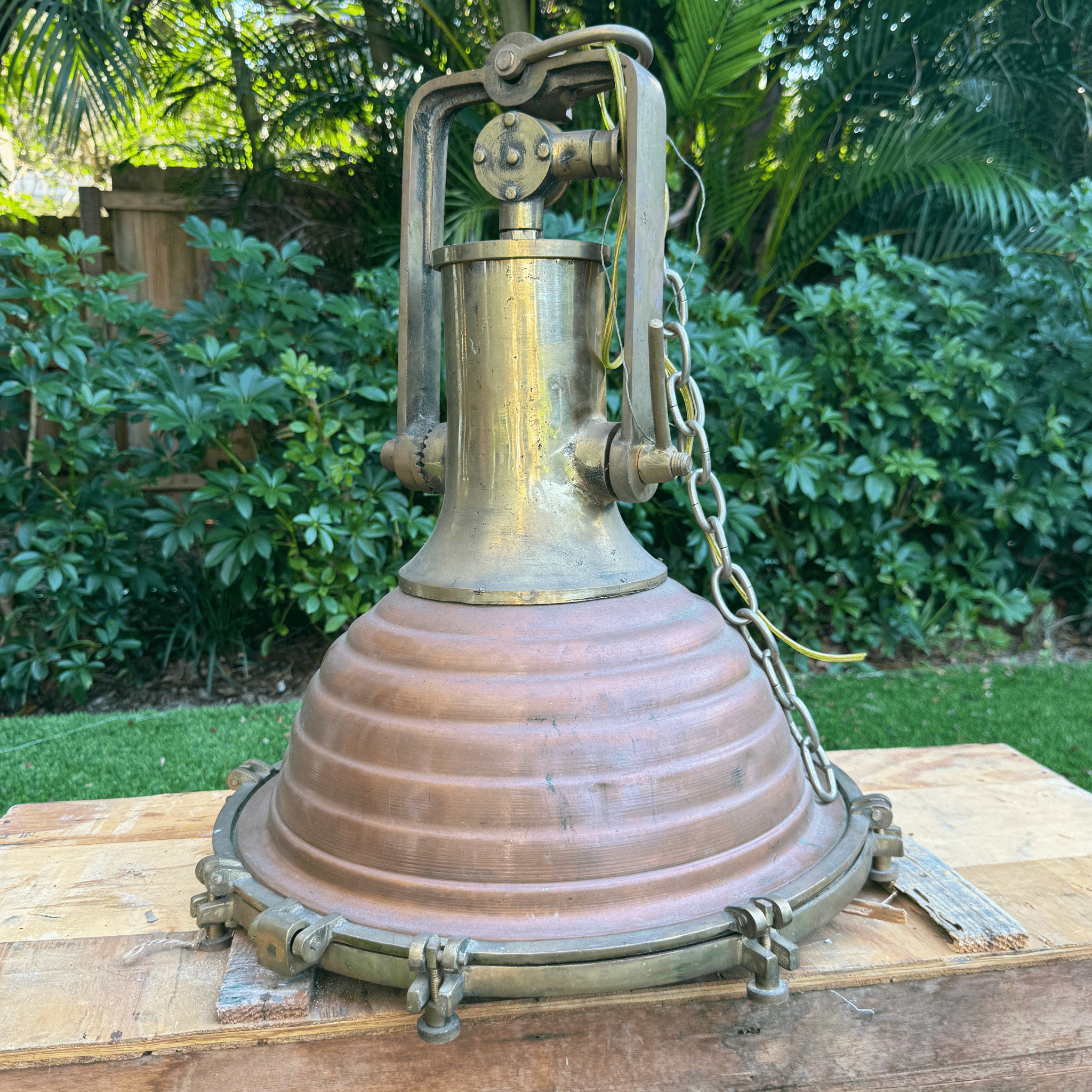 Ship's Cargo Weathered - 'Fox Light' Ribbed Copper(A) BF Sale - 1 left - Our Boat House