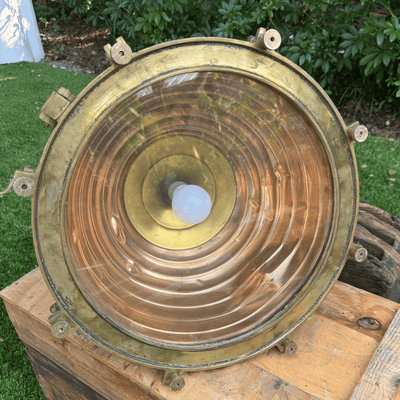 Ship's Cargo Weathered - 'Fox Light' Ribbed Copper(A) BF Sale - 1 left - Our Boat House