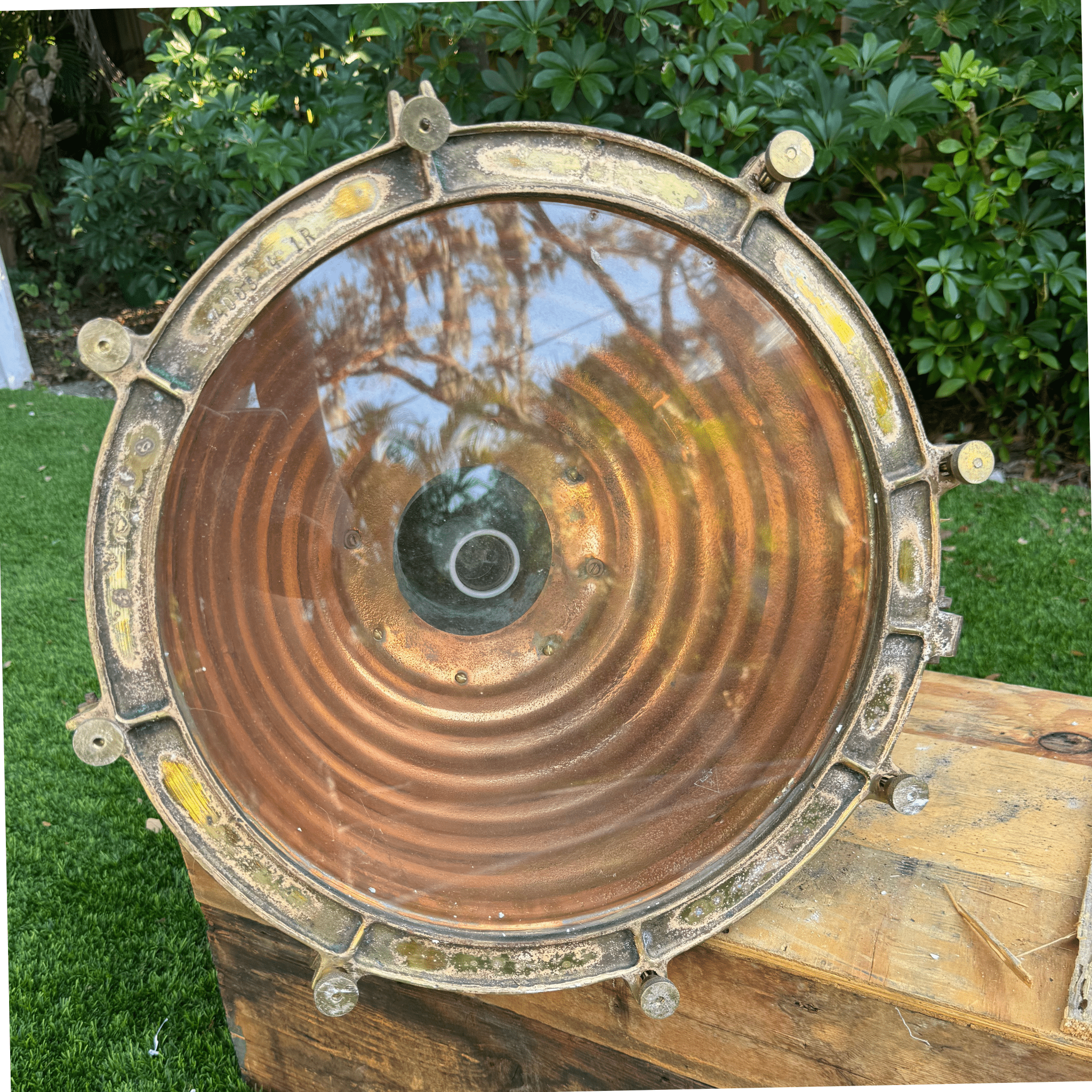 Ship's Cargo Weathered - 'Fox Light' Ribbed Copper(C) - CBF Sale - 1 left - Our Boat House