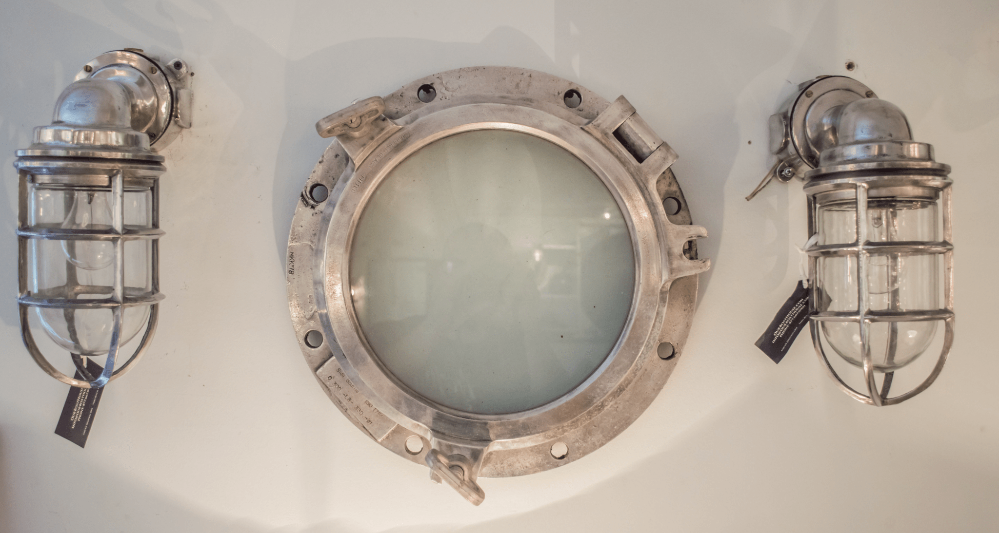 Ship's Passageway Light - 90 - Degrees in Aluminum Finish - Our Boat House