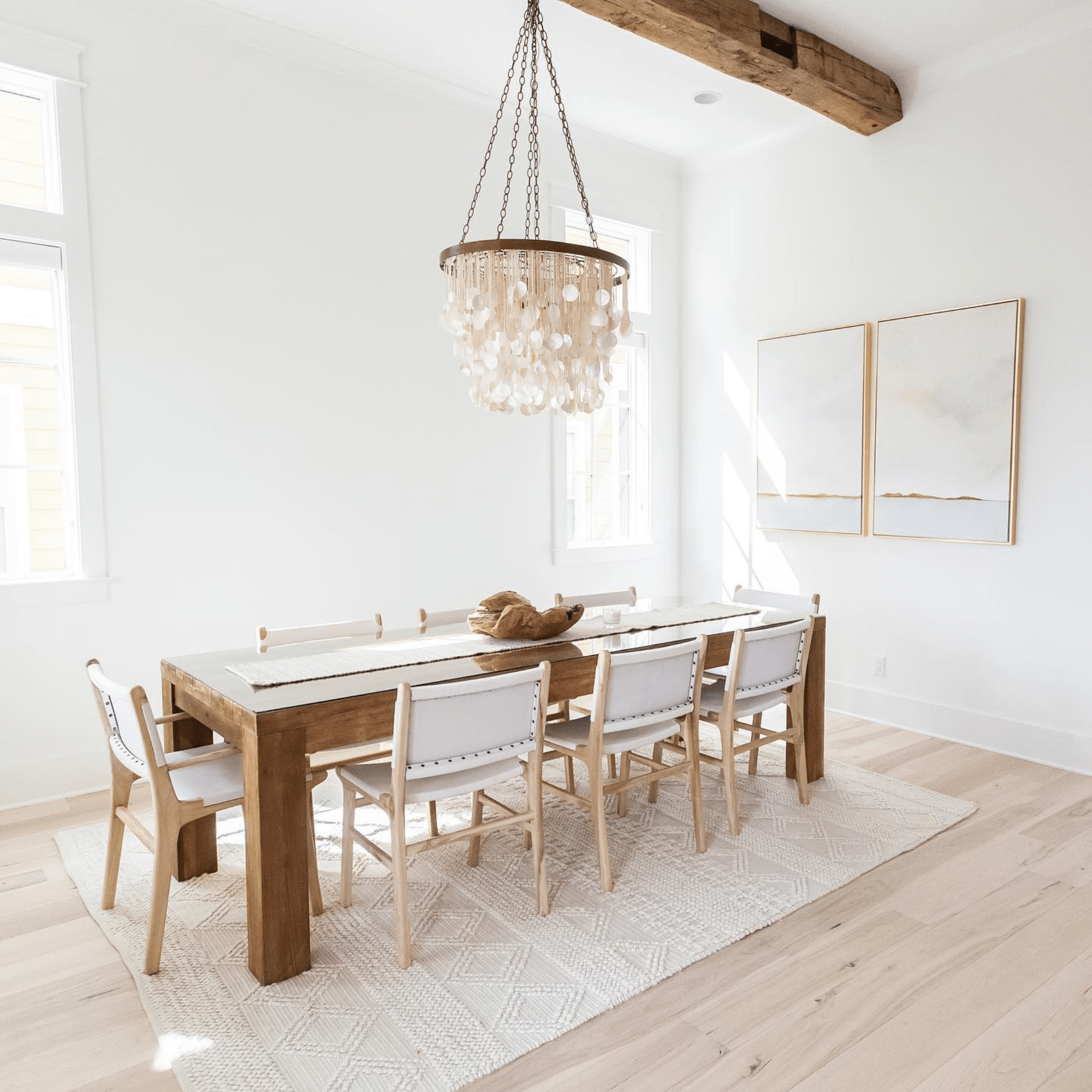 Shira Capiz Shell Chandelier - Our Boat House