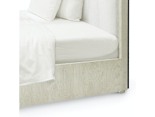 Shoreline Upholstered Whitewash Bed - Two Sizes - Our Boat House