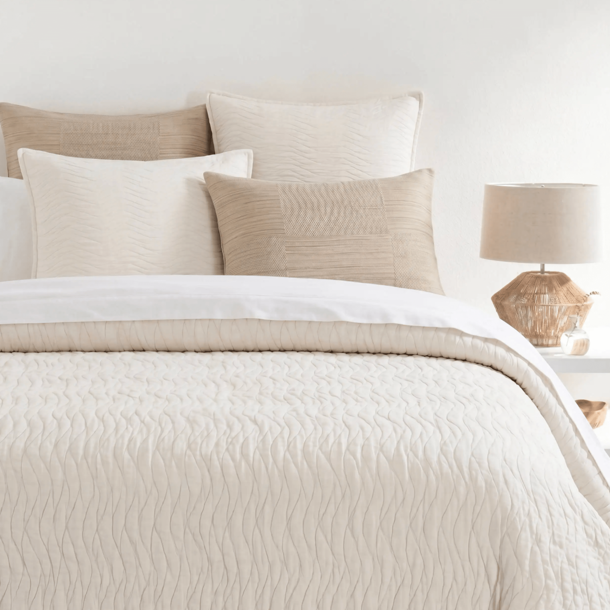 Shores Gauze Quilt - Dove White - Our Boat House