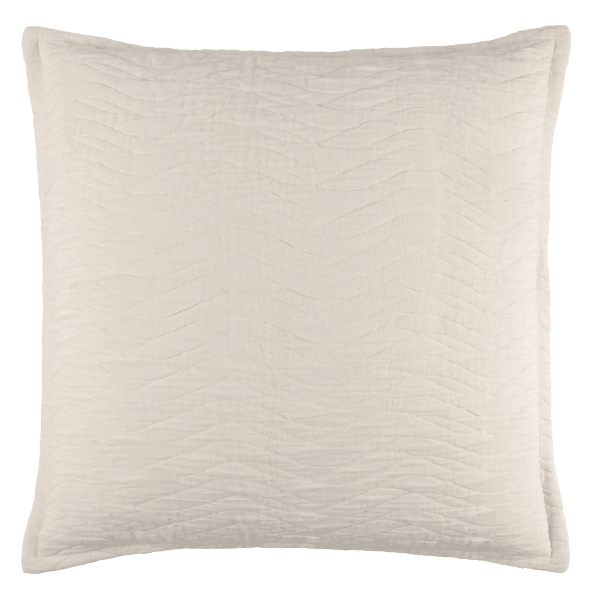 Shores Gauze Quilted Sham - Dove White - Our Boat House