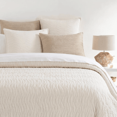 Shores Gauze Quilted Sham - Dove White - Our Boat House