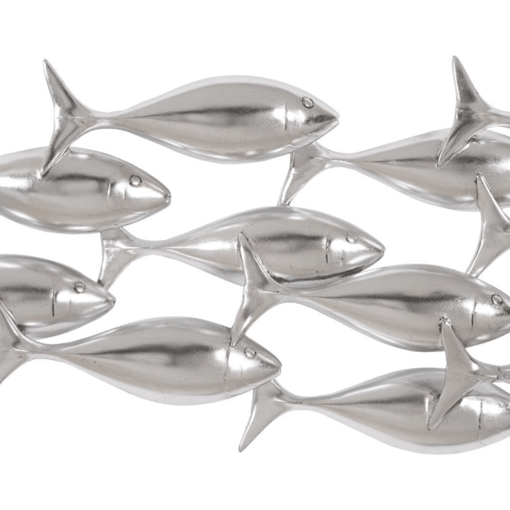 Silver Leaf School of Fish Wall Decor - Our Boat House
