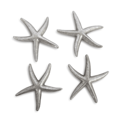Silver Starfish Wall Art Set - Three Sizes - Our Boat House