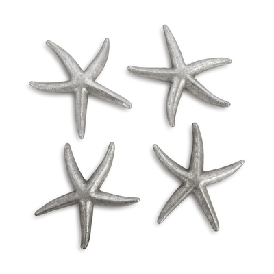 Silver Starfish Wall Art Set - Three Sizes - Our Boat House