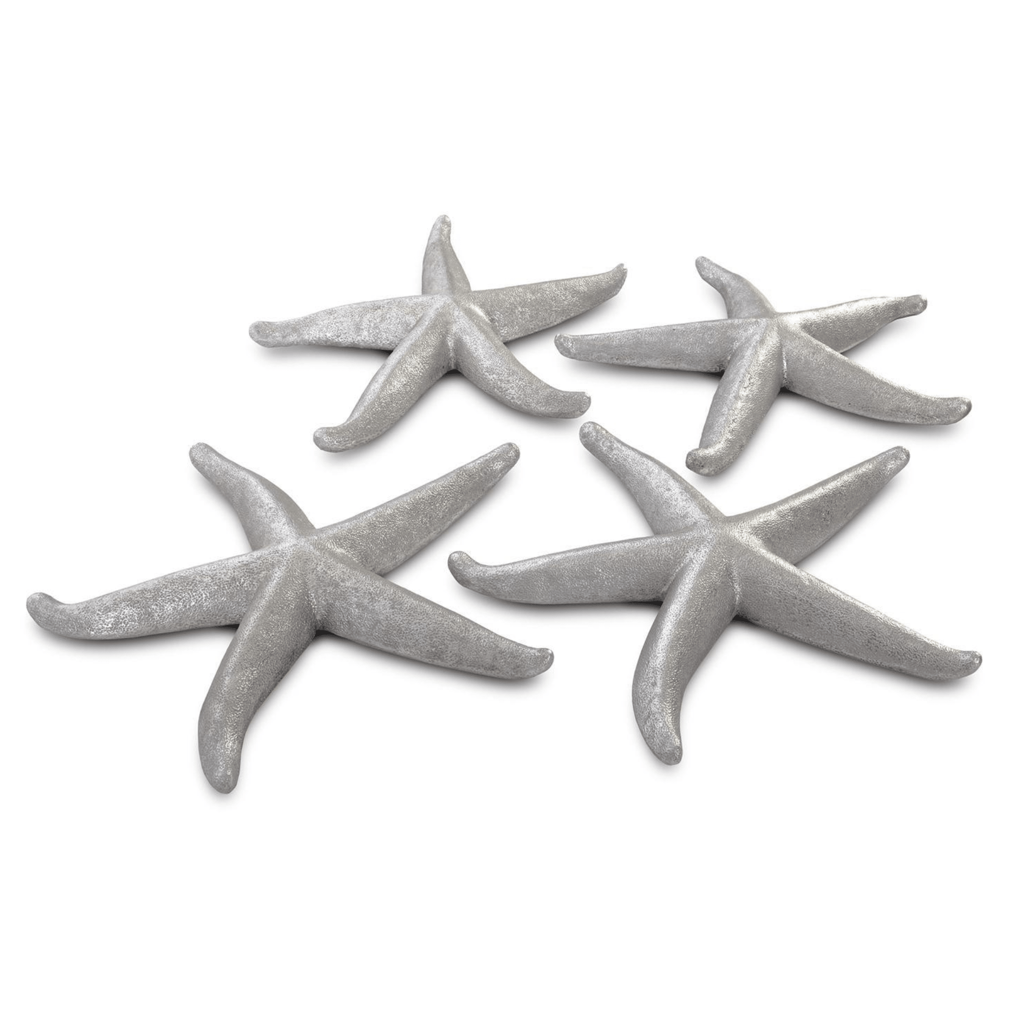 Silver Starfish Wall Art Set - Three Sizes - Our Boat House