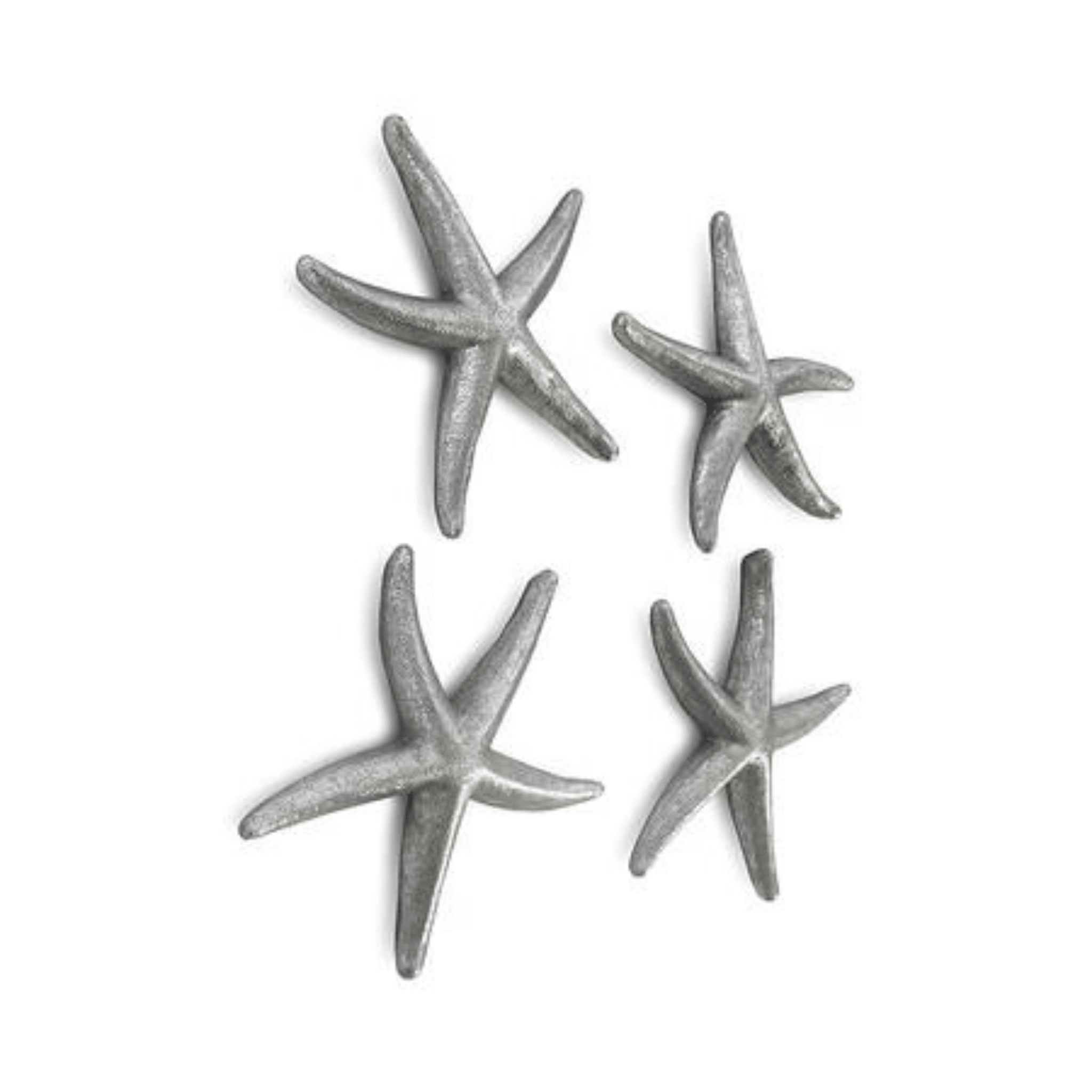 Silver Starfish Wall Art Set - Three Sizes - Our Boat House