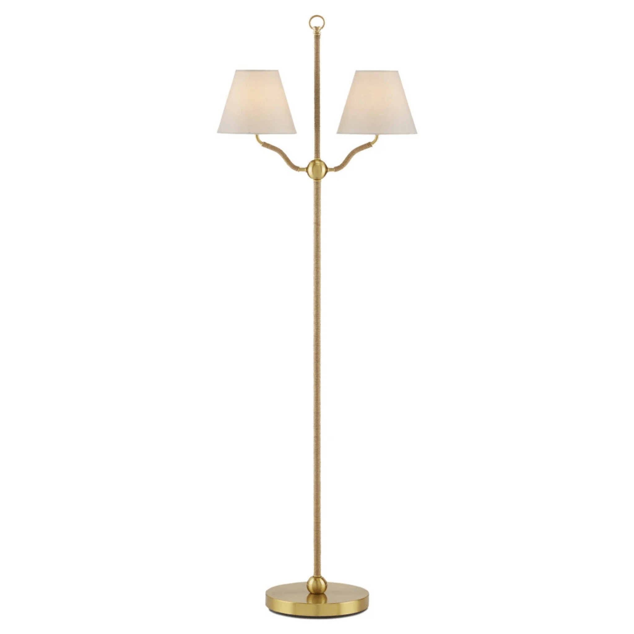 Sirocco Brass Floor Lamp - Our Boat House