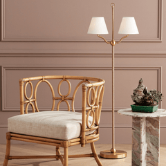 Sirocco Brass Floor Lamp - Our Boat House
