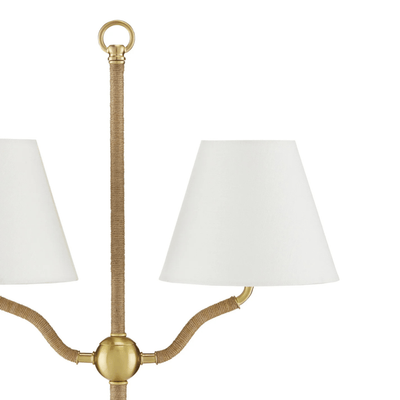 Sirocco Brass Floor Lamp - Our Boat House