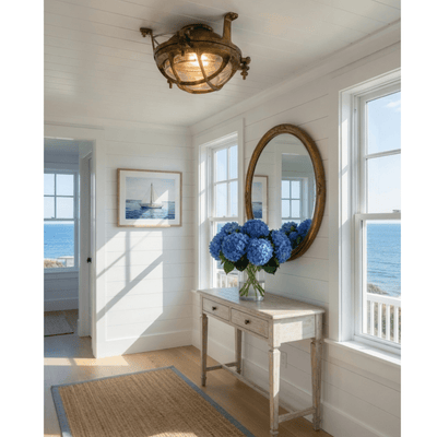 Solid Brass Four Bar Light - Our Boat House