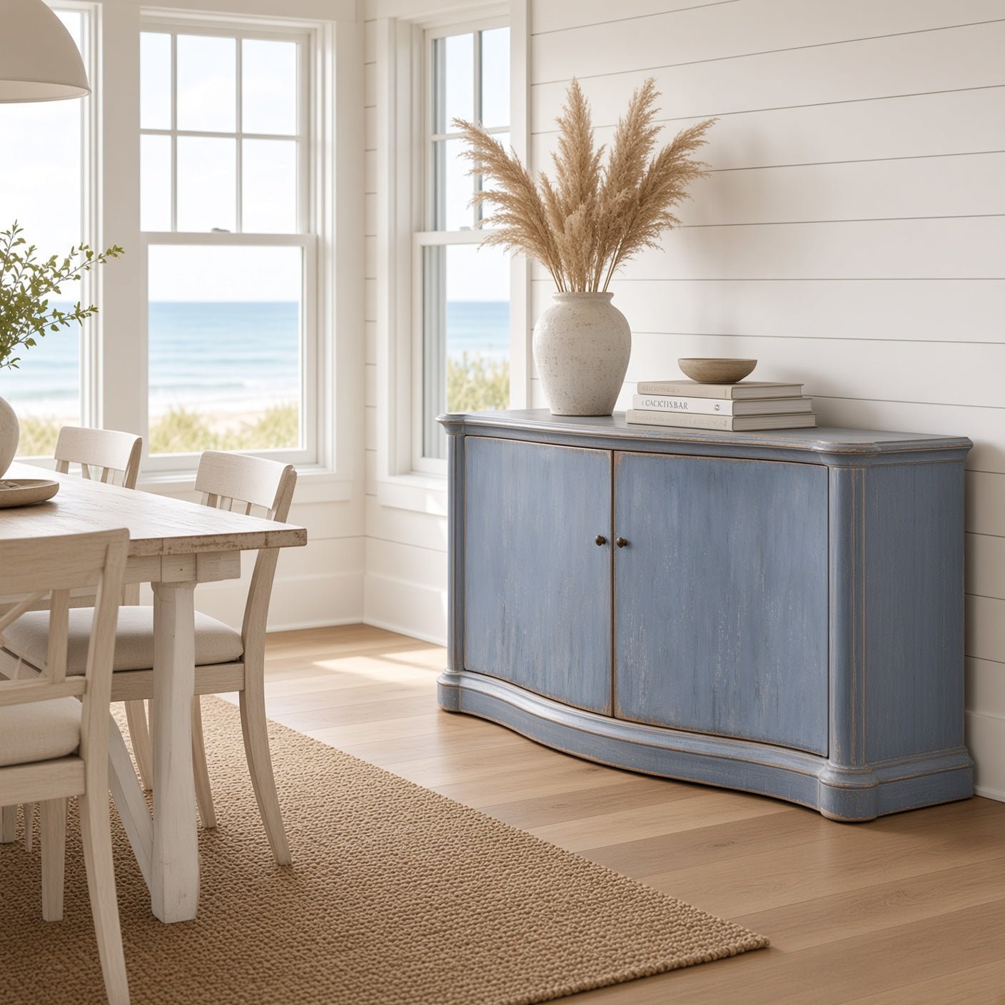 Solomon Islands Sideboard - Coastal Blue Wash - Our Boat House
