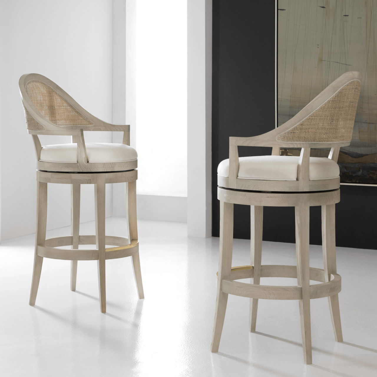 Sommerville Swivel Counter Stool - coastal inspired home furnishing
