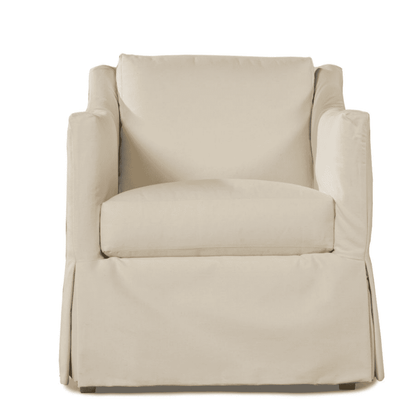 South Seas II Outdoor Slipcovered Swivel Lounge Chair - Our Boat House