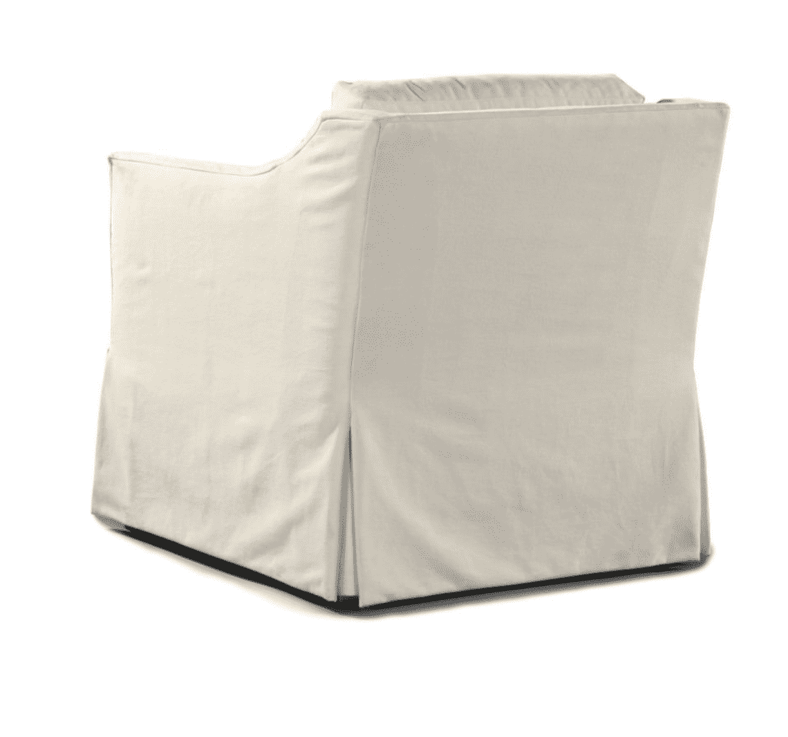 South Seas II Outdoor Slipcovered Swivel Lounge Chair - Our Boat House