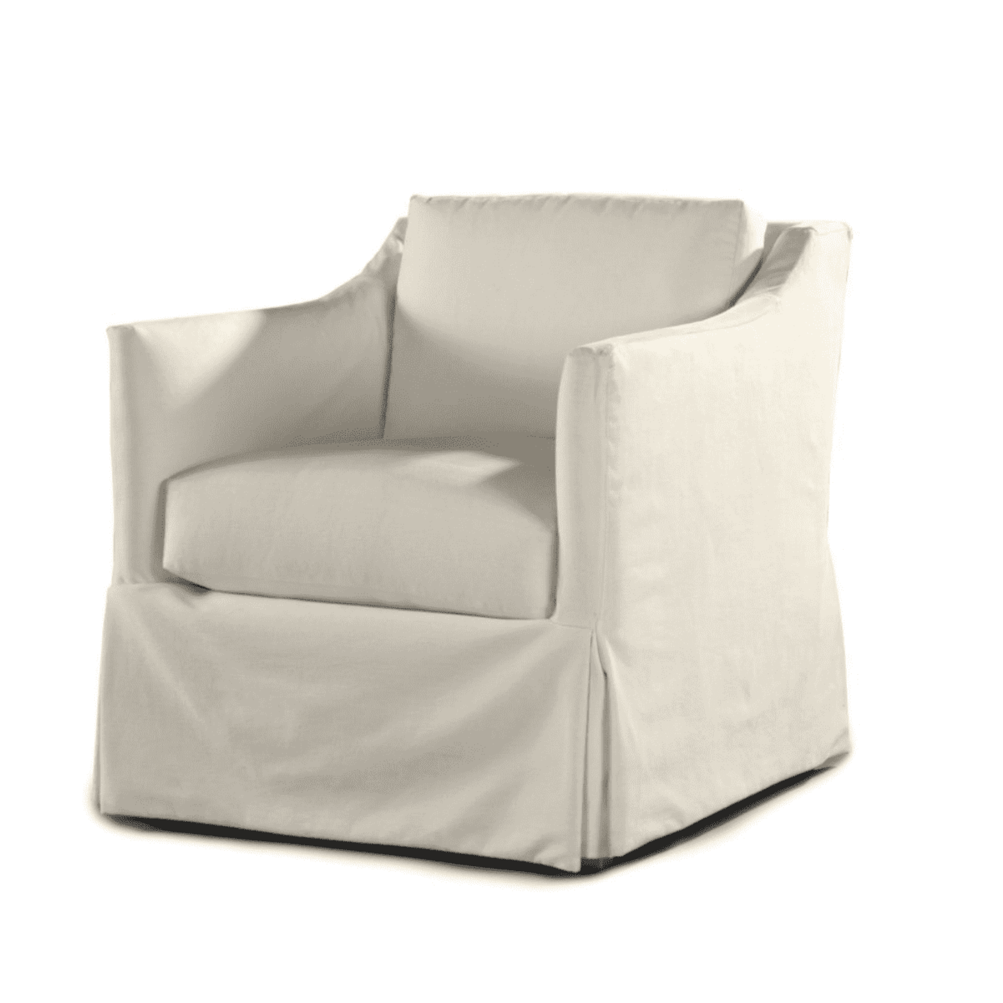 South Seas II Outdoor Slipcovered Swivel Lounge Chair - Our Boat House