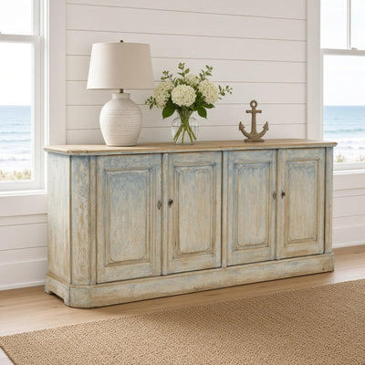 South Wellfleet Sideboard in Distressed Blue - Two Sizes - Our Boat House