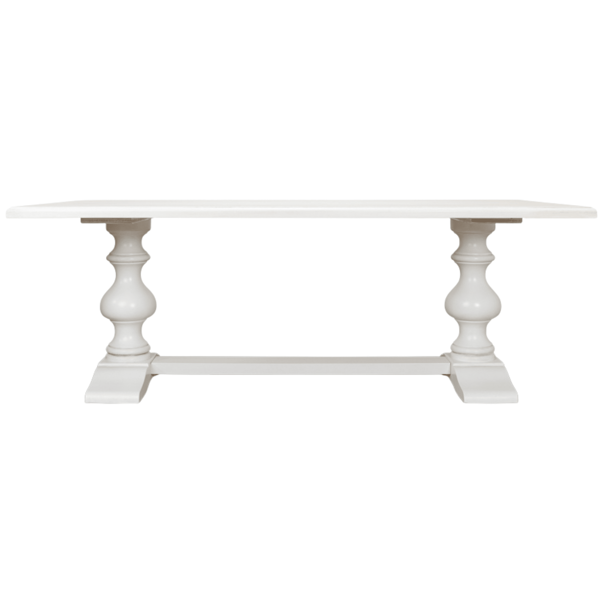 Southern Shores White Trestle Dining Table - Our Boat House