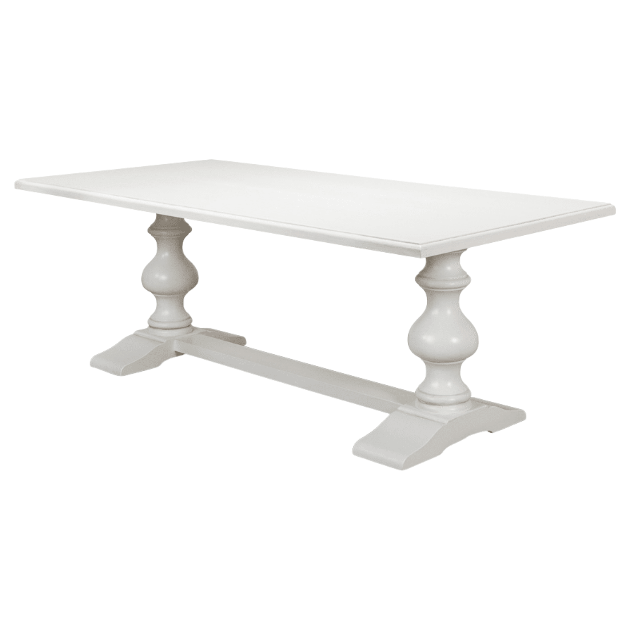 Southern Shores White Trestle Dining Table - Our Boat House