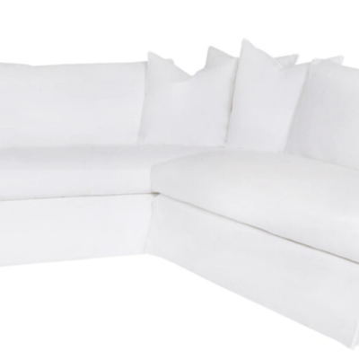 St. Bart's Slipcovered 100in x 72 in Sectional w/ RAF Lounge - Bumper - Our Boat House