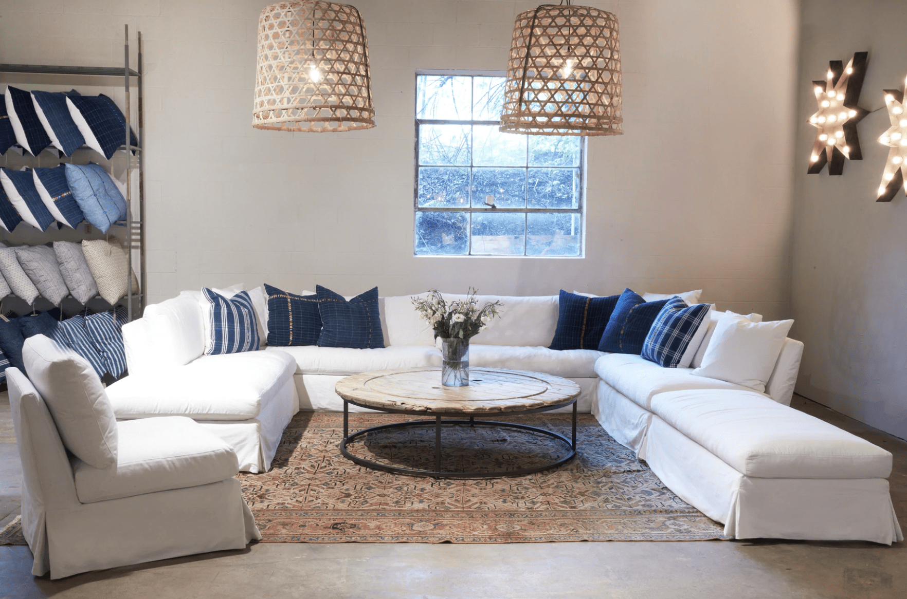 St. Bart's Slipcovered Ottoman Bench - Our Boat House