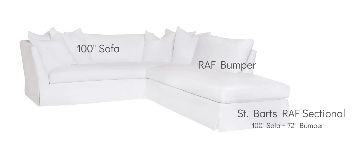 St. Bart's Slipcovered Sectional I - Our Boat House