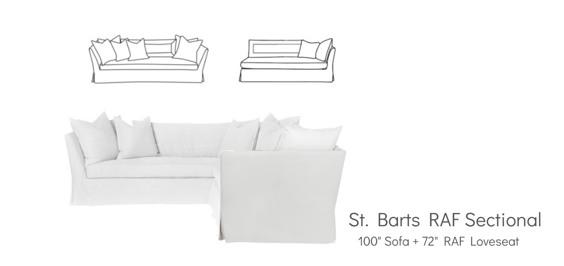 St. Bart's Slipcovered Sectional II - Our Boat House