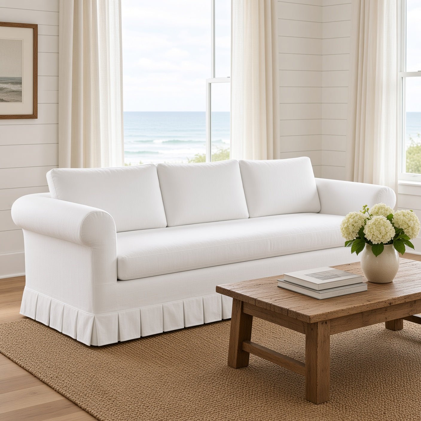 St. Croix Slipcovered Sofa - Our Boat House