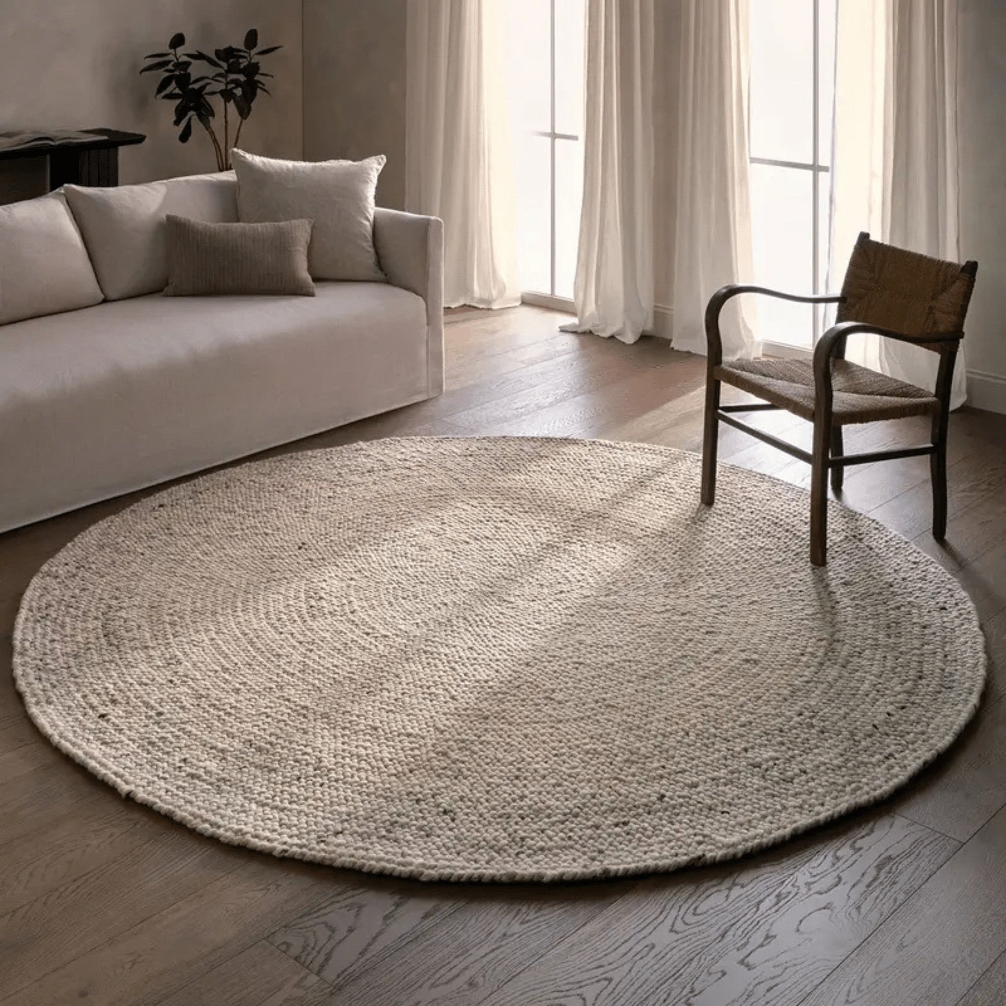 St. Davids Woven Round Rug - Our Boat House