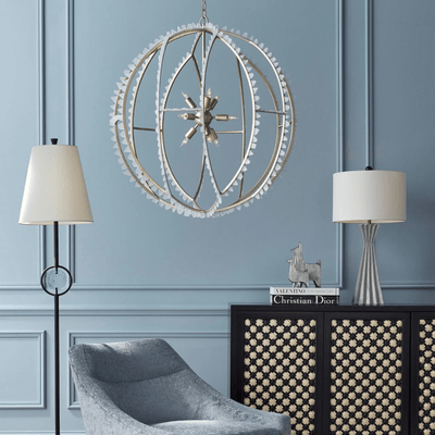 St. Thomas Glass Orb Chandelier - Our Boat House