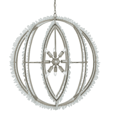 St. Thomas Glass Orb Chandelier - Our Boat House