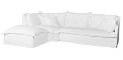 St. Lucia 3pc Slipcovered Sectional w/RAF Sofa