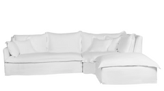 St. Lucia 3pc Slipcovered Sectional w/LAF Sofa